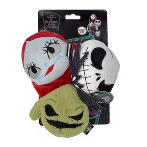 Disney Nightmare Before Christmas Dog Plush Toy 3 Count Jack Sally Oogie Boogie